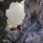 Traunsteinfenster beim Aufstieg am Naturfreundesteig