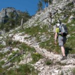 Traunstein - Aufstieg am Naturfreundesteig