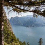 Traunstein Aussicht beim Aufstieg am Naturfreundesteig