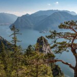 Traunstein Aussicht beim Aufstieg am Naturfreundesteig