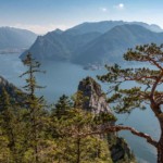 Traunstein Aussicht beim Aufstieg am Naturfreundesteig