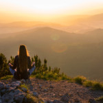 am Traunstein die Sonne genießen Sonnenaufgang