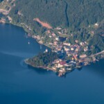 Traunkirchen Blick vom Traunsteinhaus