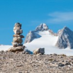 am Krippenstein mit dem Dachstein als Hintergrund
