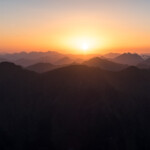 die Sonne ist aufgegangen am Deneck