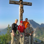 mit den Arbeitskollegen Christian, Roman und Harald am 2. Mai 2007