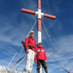 mit Papa am 4. Oktober 2009